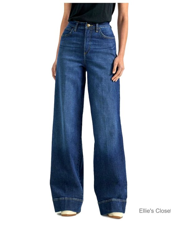 Denim - High Rise Trouser Jeans with Stretch Denim